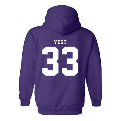 TCU - NCAA Women's Soccer : Grace Vest - Classic Shersey Hooded Sweatshirt-5