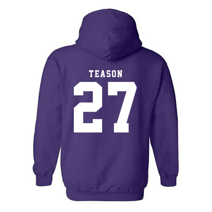 TCU - NCAA Football : Michael Teason - Classic Shersey Hooded Sweatshirt-5