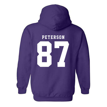 TCU - NCAA Football : Mason Peterson - Classic Shersey Hooded Sweatshirt-5