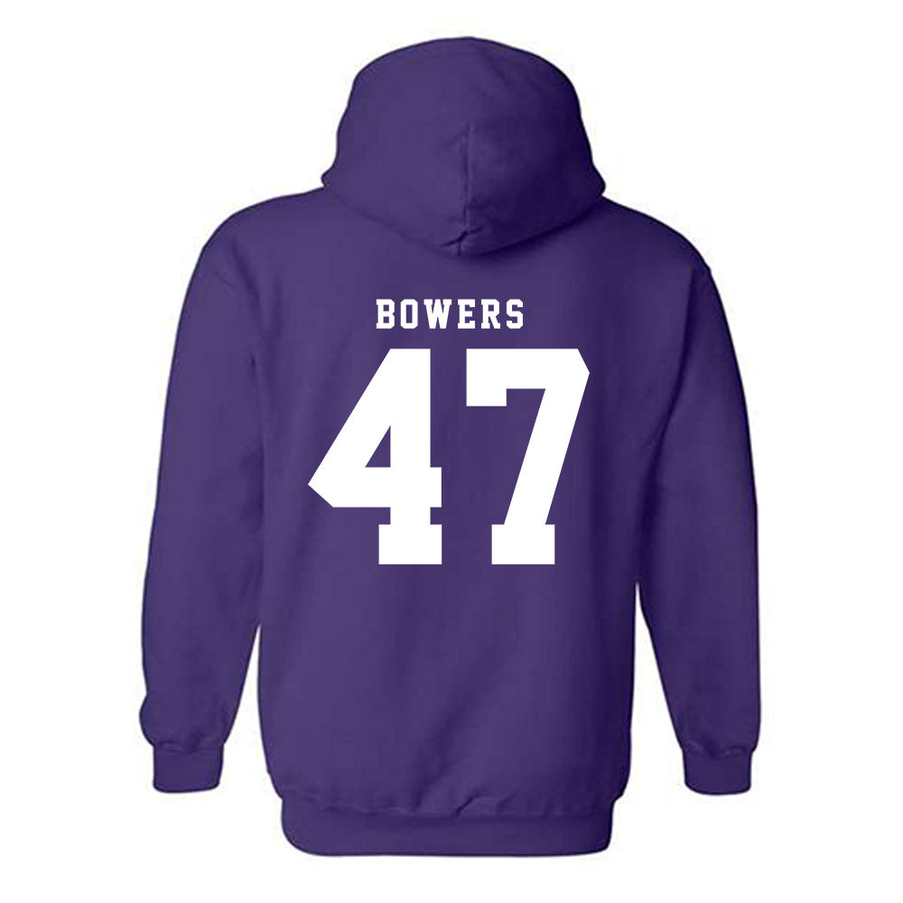 TCU - NCAA Football : Aaron Bowers - Classic Shersey Hooded Sweatshirt-5