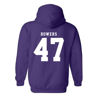 TCU - NCAA Football : Aaron Bowers - Classic Shersey Hooded Sweatshirt-5