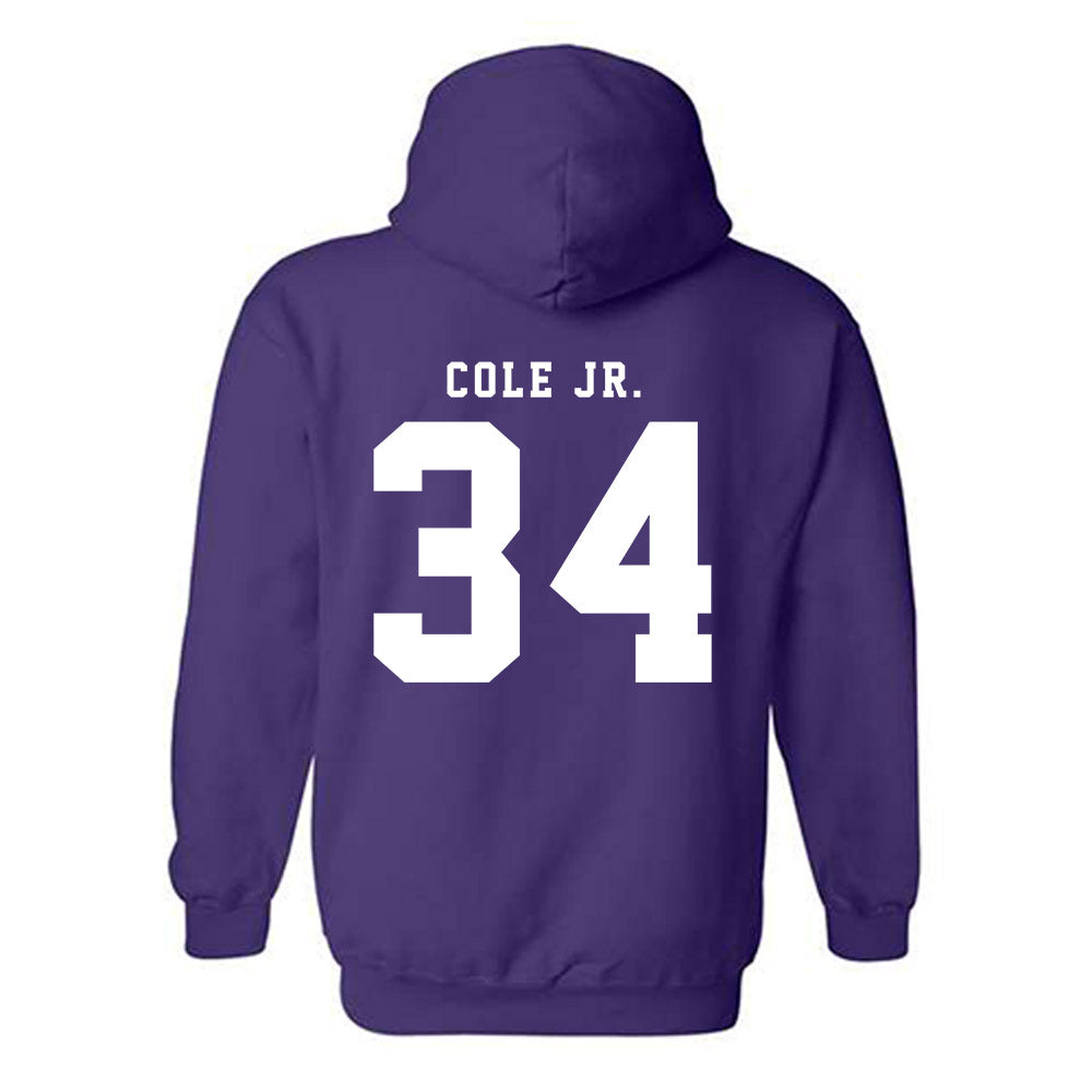 TCU - NCAA Football : Perry Cole Jr. - Classic Shersey Hooded Sweatshirt-5