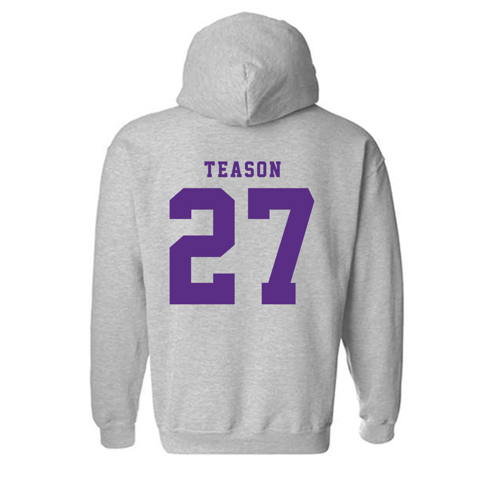 TCU - NCAA Football : Michael Teason - Classic Shersey Hooded Sweatshirt-4