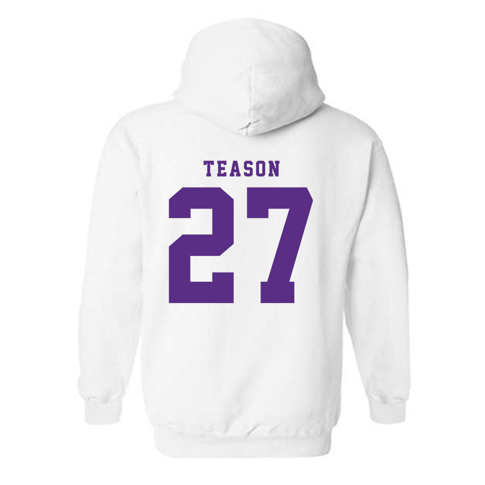 TCU - NCAA Football : Michael Teason - Classic Shersey Hooded Sweatshirt-3
