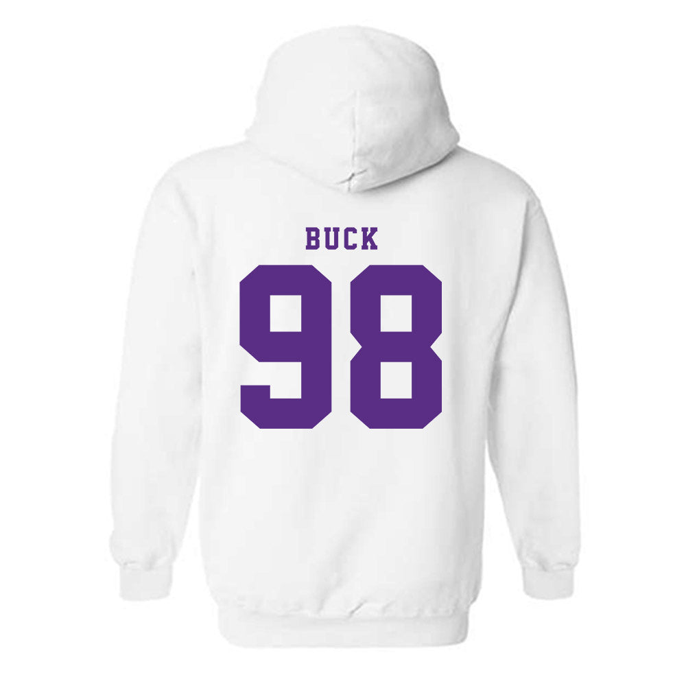 TCU - NCAA Football : Carter Buck - Classic Shersey Hooded Sweatshirt-3