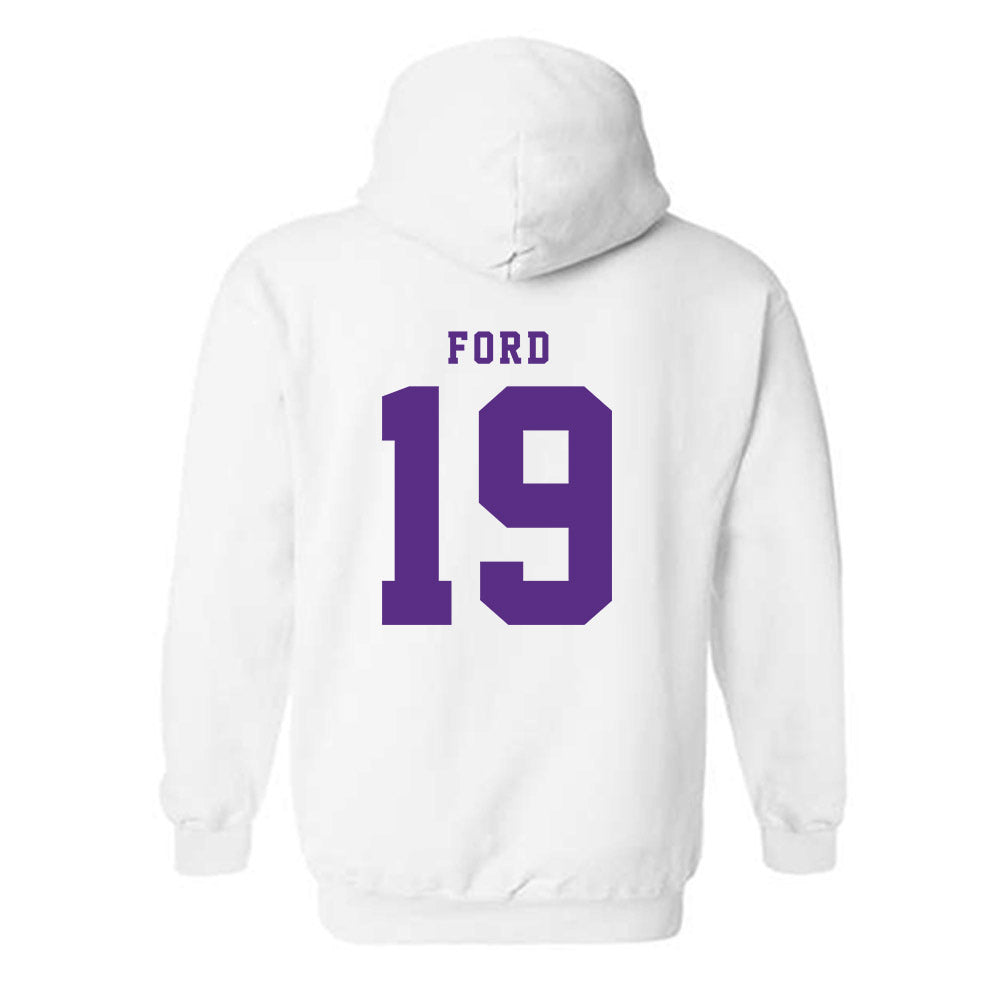 TCU - NCAA Football : Jesse Ford - Classic Shersey Hooded Sweatshirt-3