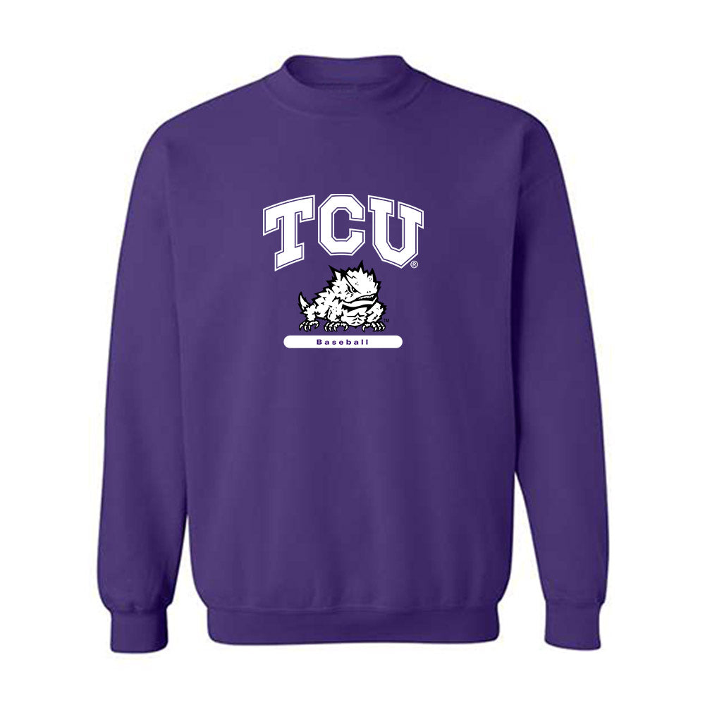 TCU - NCAA Baseball : Michael Catalano - Classic Shersey Crewneck Sweatshirt-2