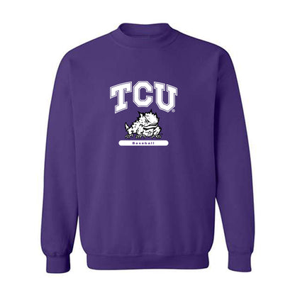TCU - NCAA Baseball : Michael Catalano - Classic Shersey Crewneck Sweatshirt-2