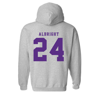 TCU - NCAA Football : Joseph Albright - Classic Shersey Hooded Sweatshirt-4