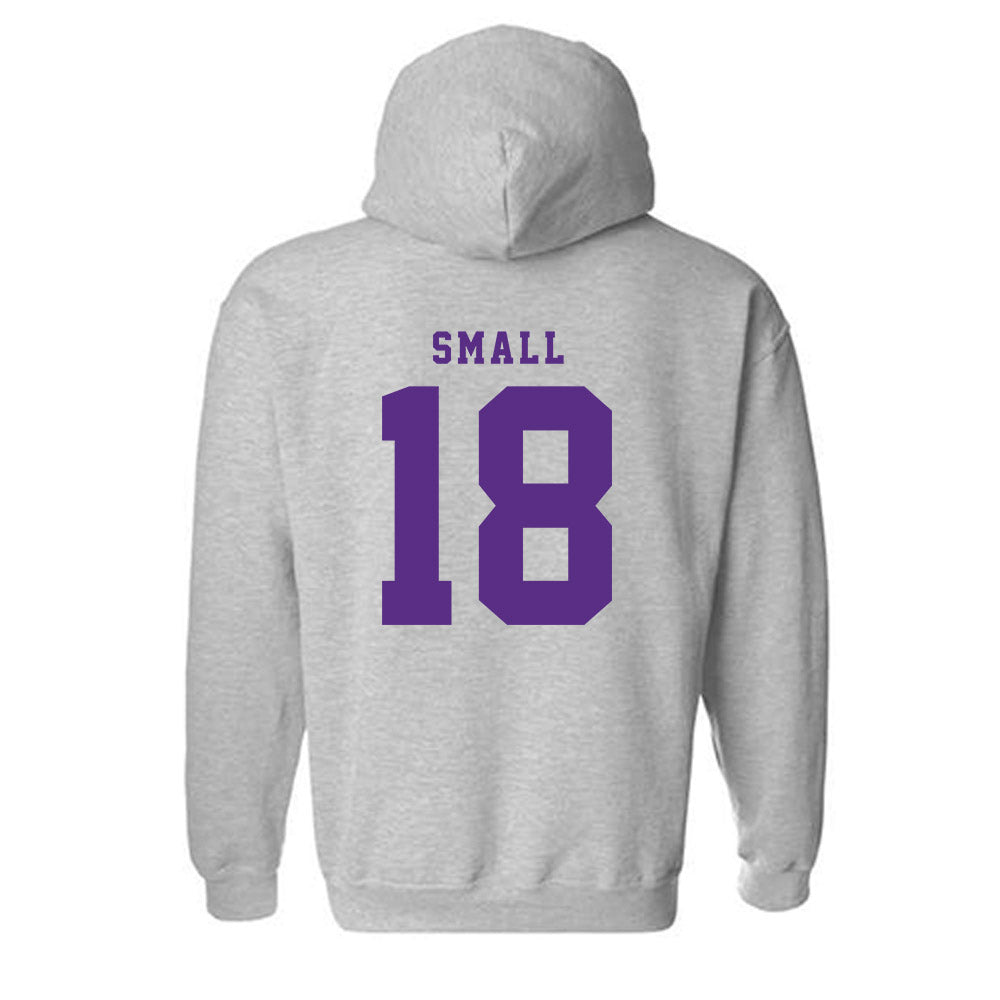 TCU - NCAA Football : Ed Small - Classic Shersey Hooded Sweatshirt-4