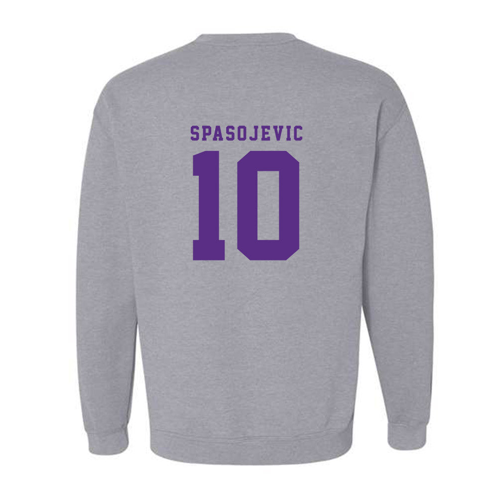 TCU - NCAA Men's Basketball : Milos Spasojevic - Classic Shersey Crewneck Sweatshirt-4
