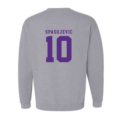 TCU - NCAA Men's Basketball : Milos Spasojevic - Classic Shersey Crewneck Sweatshirt-4
