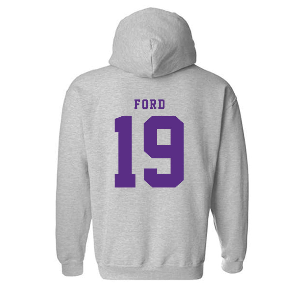 TCU - NCAA Football : Jesse Ford - Classic Shersey Hooded Sweatshirt-4