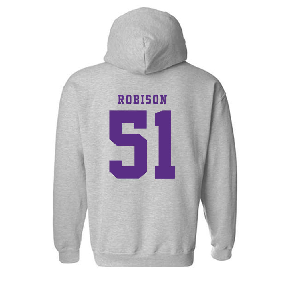 TCU - NCAA Football : Devan Robison - Classic Shersey Hooded Sweatshirt-4