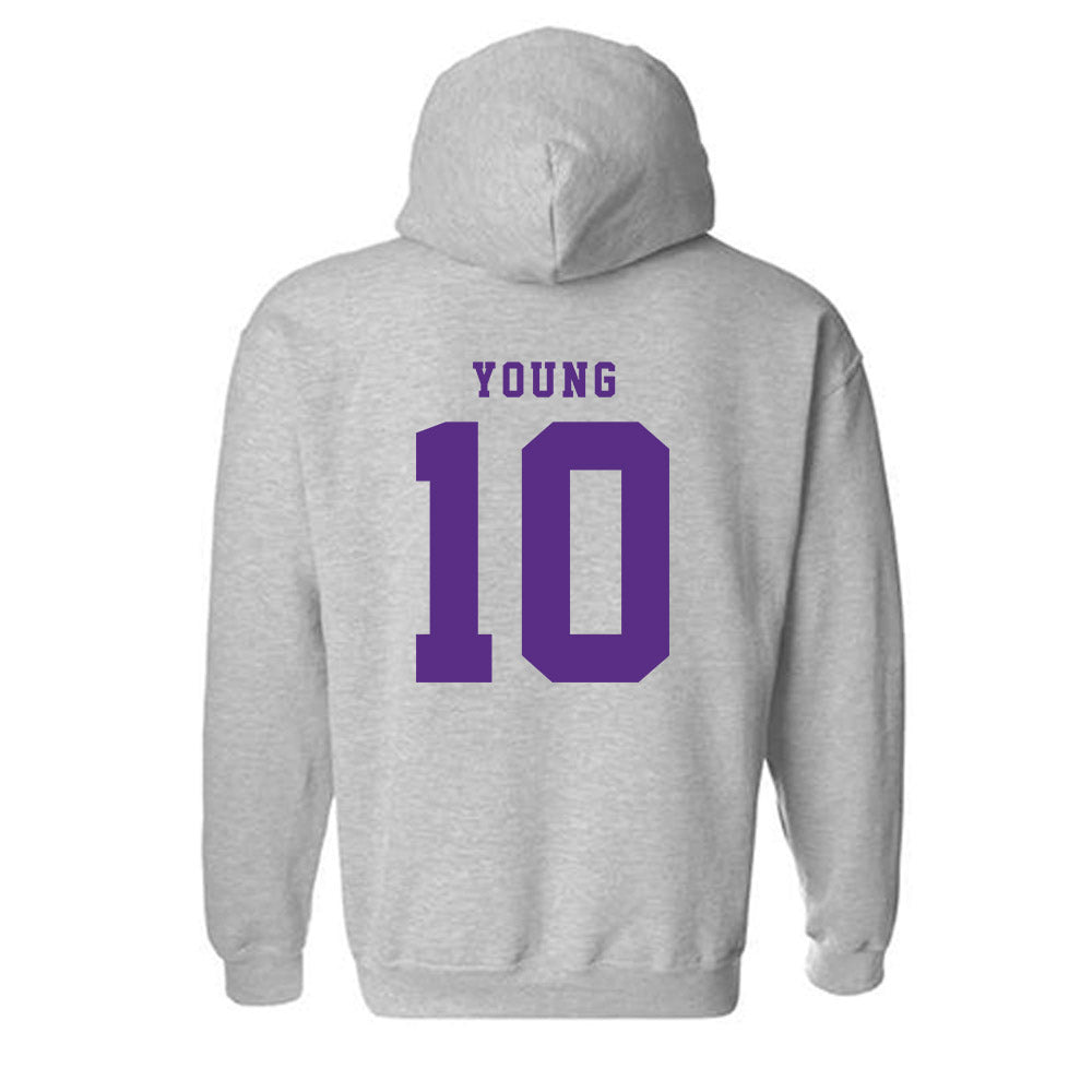TCU - NCAA Women's Volleyball : Kinsley Young - Classic Shersey Hooded Sweatshirt-4