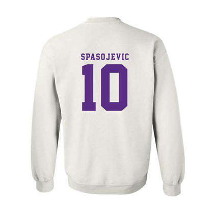 TCU - NCAA Men's Basketball : Milos Spasojevic - Classic Shersey Crewneck Sweatshirt-3