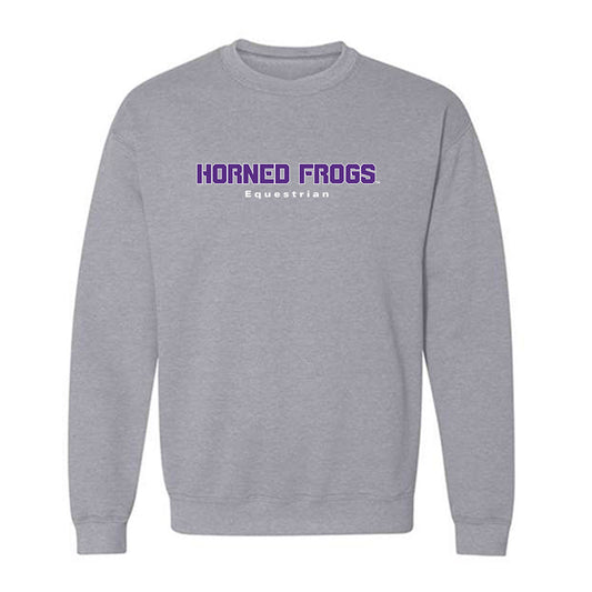 TCU - NCAA Equestrian : Lily Muzzy - Classic Shersey Crewneck Sweatshirt-0