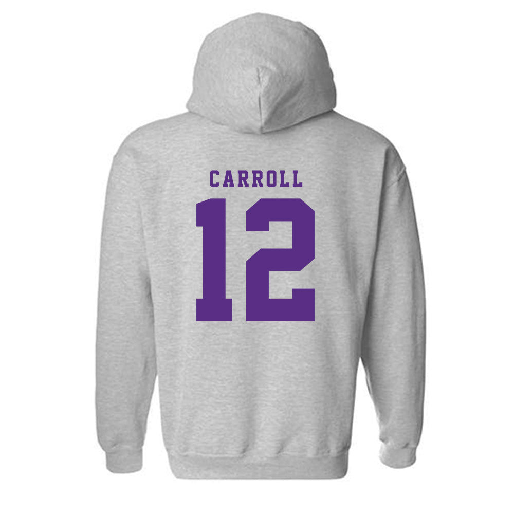 TCU - NCAA Football : Kalen Carroll - Classic Shersey Hooded Sweatshirt-3
