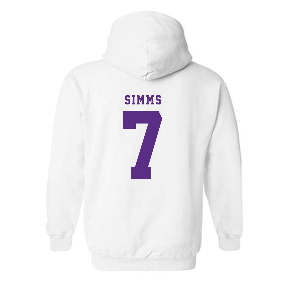 TCU - NCAA Football : Julius Simms - Classic Shersey Hooded Sweatshirt-2