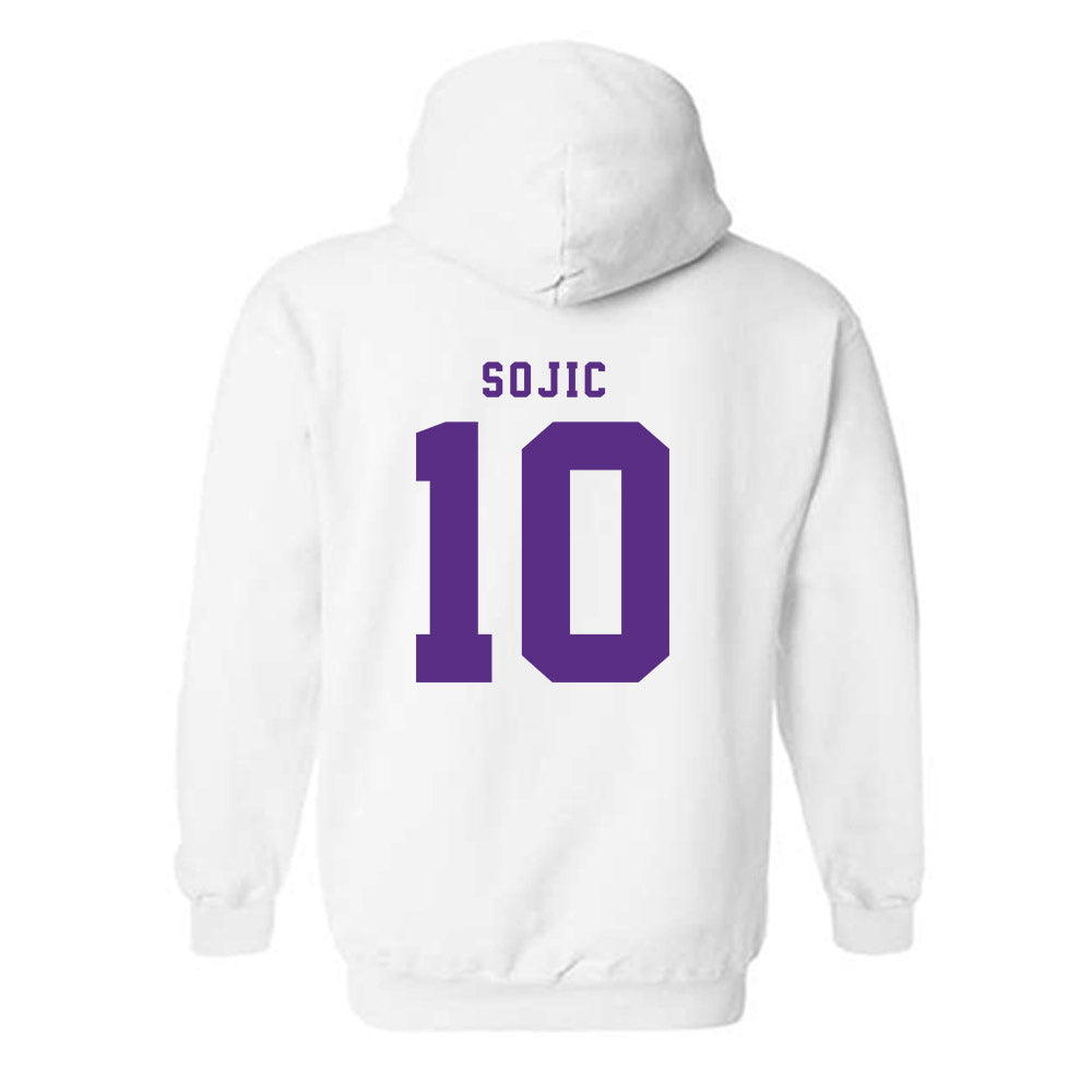 TCU - NCAA Men's Basketball : Milos Sojic - Classic Shersey Hooded Sweatshirt-2
