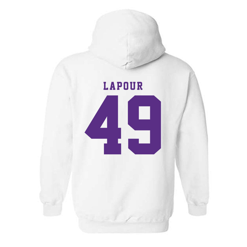 TCU - NCAA Baseball : Tommy LaPour - Classic Shersey Hooded Sweatshirt-2