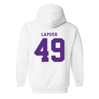 TCU - NCAA Baseball : Tommy LaPour - Classic Shersey Hooded Sweatshirt-2