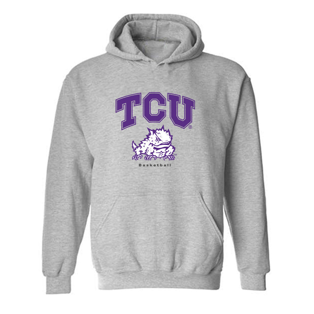 TCU - NCAA Men's Basketball : Milos Sojic - Classic Shersey Hooded Sweatshirt-1