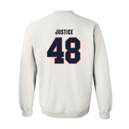 UTSA - NCAA Football : King Justice - Classic Shersey Crewneck Sweatshirt-1