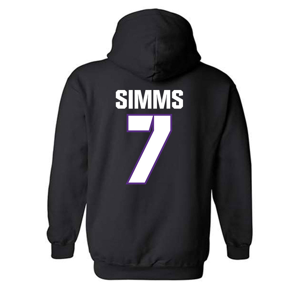 TCU - NCAA Football : Julius Simms - Sports Shersey Hooded Sweatshirt-1