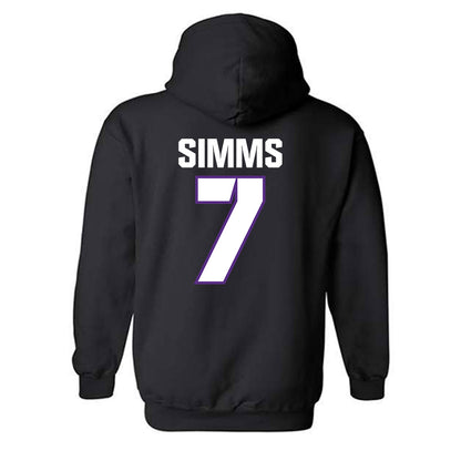 TCU - NCAA Football : Julius Simms - Sports Shersey Hooded Sweatshirt-1