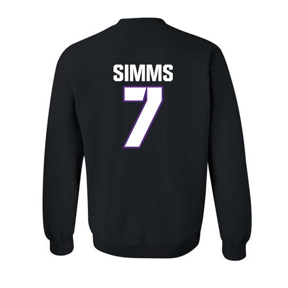 TCU - NCAA Football : Julius Simms - Sports Shersey Crewneck Sweatshirt-1