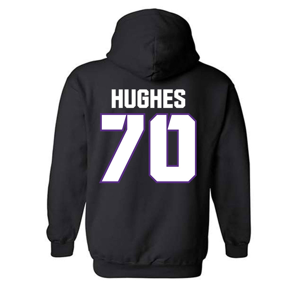 TCU - NCAA Football : Ryan Hughes - Sports Shersey Hooded Sweatshirt-1