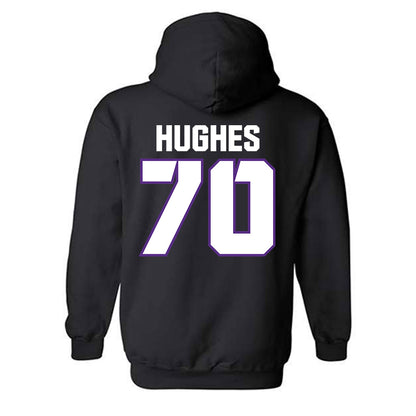 TCU - NCAA Football : Ryan Hughes - Sports Shersey Hooded Sweatshirt-1