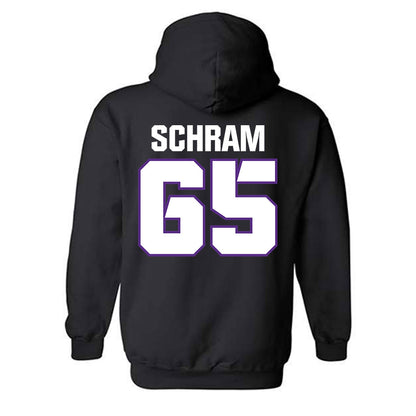 TCU - NCAA Football : Logan Schram - Sports Shersey Hooded Sweatshirt-1