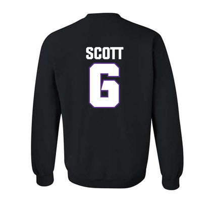TCU - NCAA Football : Jeremy Scott - Sports Shersey Crewneck Sweatshirt-1