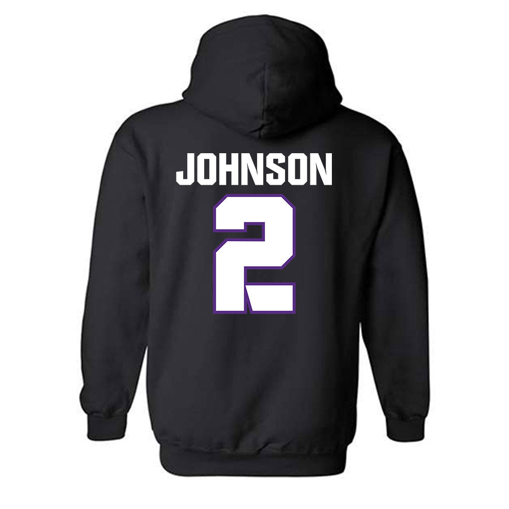 TCU - NCAA Football : Jamel Johnson - Sports Shersey Hooded Sweatshirt-1
