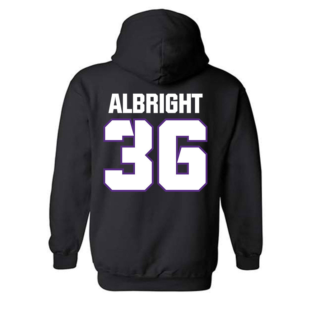 TCU - NCAA Football : Joseph Albright - Sports Shersey Hooded Sweatshirt-1