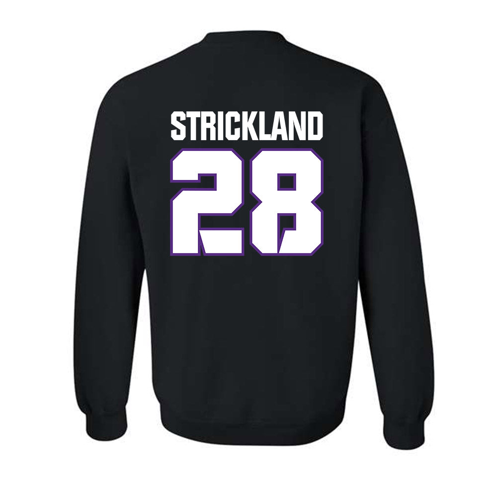 TCU - NCAA Football : Micah Strickland - Sports Shersey Crewneck Sweatshirt-1