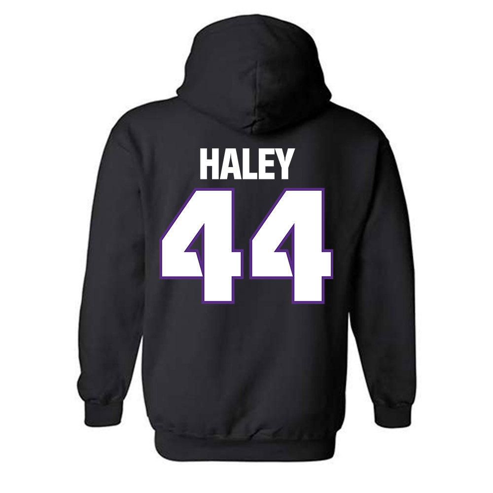 TCU - NCAA Football : Sam Haley - Sports Shersey Hooded Sweatshirt-1