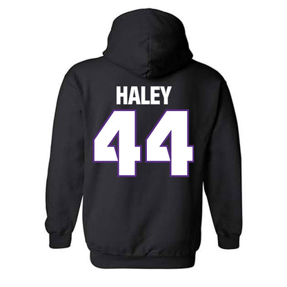 TCU - NCAA Football : Sam Haley - Sports Shersey Hooded Sweatshirt-1