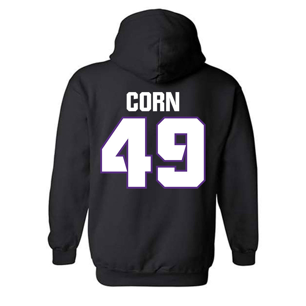 TCU - NCAA Football : Anders Corn - Sports Shersey Hooded Sweatshirt-1