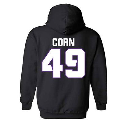 TCU - NCAA Football : Anders Corn - Sports Shersey Hooded Sweatshirt-1