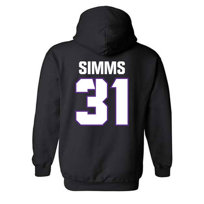 TCU - NCAA Football : Julius Simms - Sports Shersey Hooded Sweatshirt-1