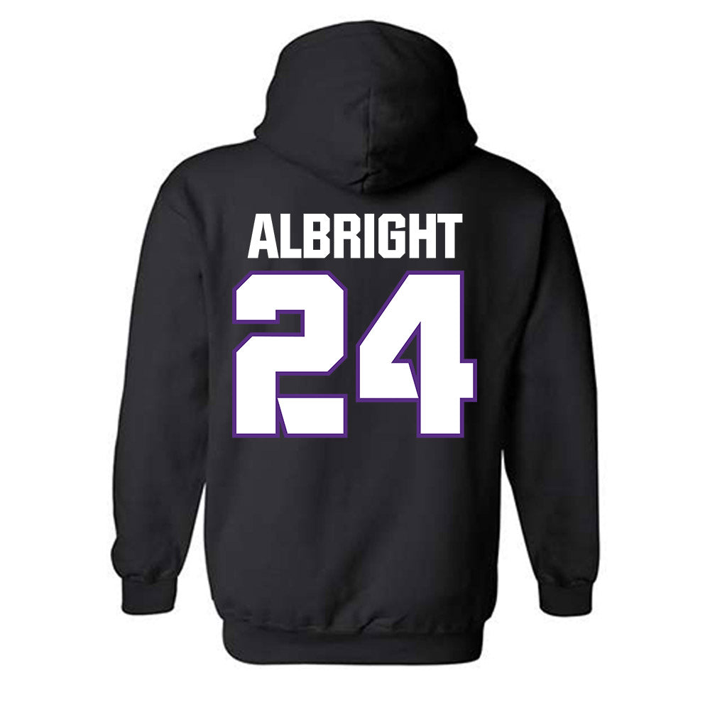 TCU - NCAA Football : Joseph Albright - Sports Shersey Hooded Sweatshirt-1