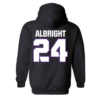 TCU - NCAA Football : Joseph Albright - Sports Shersey Hooded Sweatshirt-1