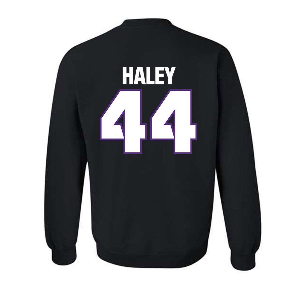 TCU - NCAA Football : Sam Haley - Sports Shersey Crewneck Sweatshirt-1