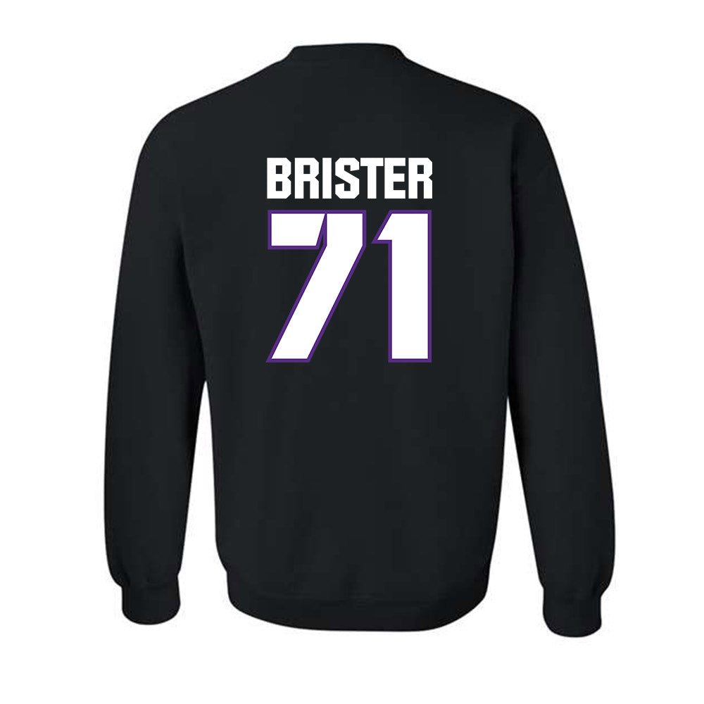 TCU - NCAA Football : Creece Brister - Sports Shersey Crewneck Sweatshirt-1