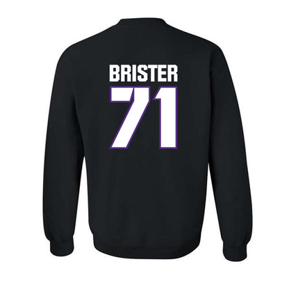 TCU - NCAA Football : Creece Brister - Sports Shersey Crewneck Sweatshirt-1