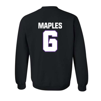 TCU - NCAA Football : Jayden Maples - Sports Shersey Crewneck Sweatshirt-1