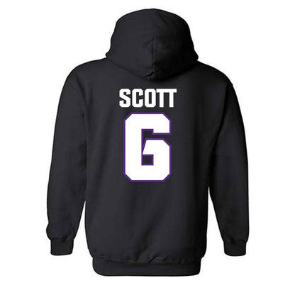 TCU - NCAA Football : Jeremy Scott - Sports Shersey Hooded Sweatshirt-1